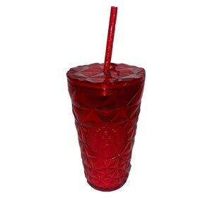 Starbucks Red Diamond Shinmer Tumbler 16 oz cup-2023